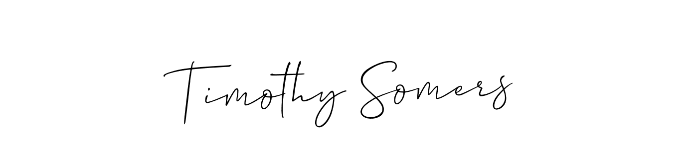 It looks lik you need a new signature style for name Timothy Somers. Design unique handwritten (Allison_Script) signature with our free signature maker in just a few clicks. Timothy Somers signature style 2 images and pictures png