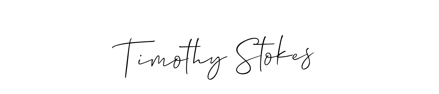 Use a signature maker to create a handwritten signature online. With this signature software, you can design (Allison_Script) your own signature for name Timothy Stokes. Timothy Stokes signature style 2 images and pictures png