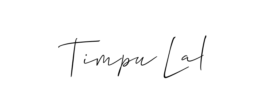 Also we have Timpu Lal name is the best signature style. Create professional handwritten signature collection using Allison_Script autograph style. Timpu Lal signature style 2 images and pictures png