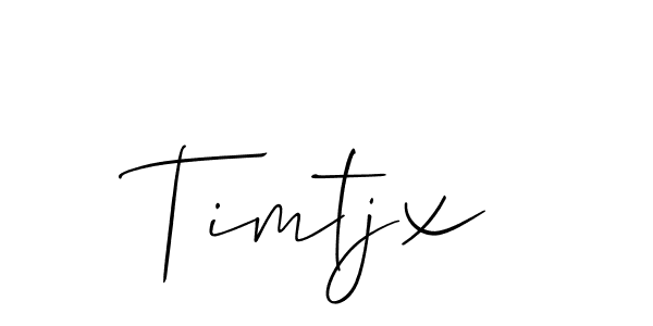 Create a beautiful signature design for name Timtjx. With this signature (Allison_Script) fonts, you can make a handwritten signature for free. Timtjx signature style 2 images and pictures png