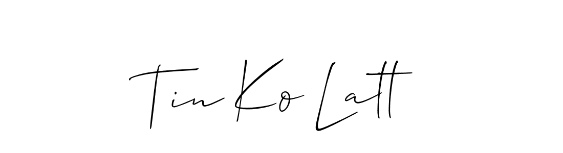 See photos of Tin Ko Latt official signature by Spectra . Check more albums & portfolios. Read reviews & check more about Allison_Script font. Tin Ko Latt signature style 2 images and pictures png