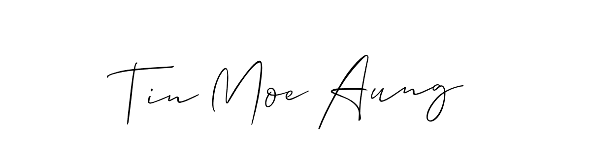 Make a beautiful signature design for name Tin Moe Aung. Use this online signature maker to create a handwritten signature for free. Tin Moe Aung signature style 2 images and pictures png