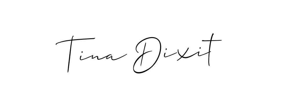 Similarly Allison_Script is the best handwritten signature design. Signature creator online .You can use it as an online autograph creator for name Tina Dixit. Tina Dixit signature style 2 images and pictures png