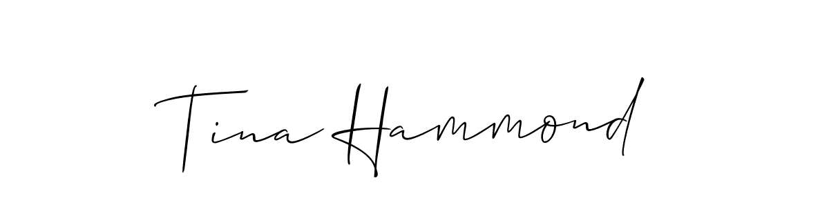 Make a short Tina Hammond signature style. Manage your documents anywhere anytime using Allison_Script. Create and add eSignatures, submit forms, share and send files easily. Tina Hammond signature style 2 images and pictures png