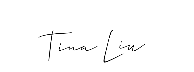 Make a beautiful signature design for name Tina Liu. Use this online signature maker to create a handwritten signature for free. Tina Liu signature style 2 images and pictures png