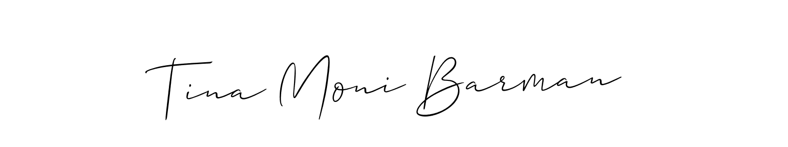 Check out images of Autograph of Tina Moni Barman name. Actor Tina Moni Barman Signature Style. Allison_Script is a professional sign style online. Tina Moni Barman signature style 2 images and pictures png