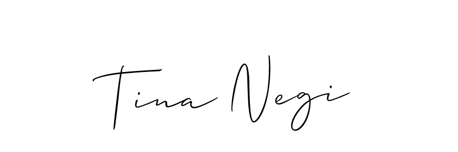 if you are searching for the best signature style for your name Tina Negi. so please give up your signature search. here we have designed multiple signature styles  using Allison_Script. Tina Negi signature style 2 images and pictures png