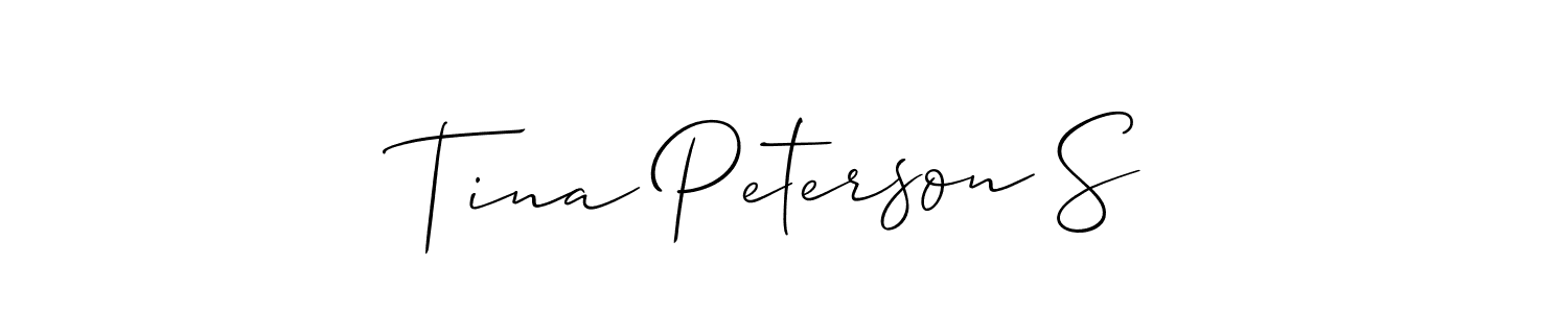 Make a short Tina Peterson S signature style. Manage your documents anywhere anytime using Allison_Script. Create and add eSignatures, submit forms, share and send files easily. Tina Peterson S signature style 2 images and pictures png