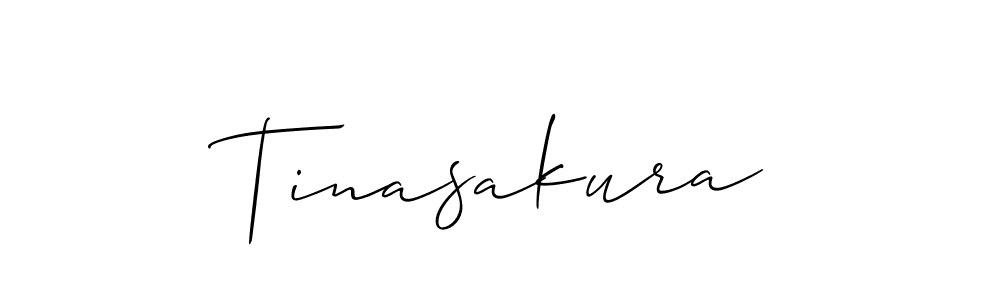 This is the best signature style for the Tinasakura name. Also you like these signature font (Allison_Script). Mix name signature. Tinasakura signature style 2 images and pictures png