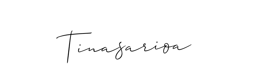 You should practise on your own different ways (Allison_Script) to write your name (Tinasarioa) in signature. don't let someone else do it for you. Tinasarioa signature style 2 images and pictures png