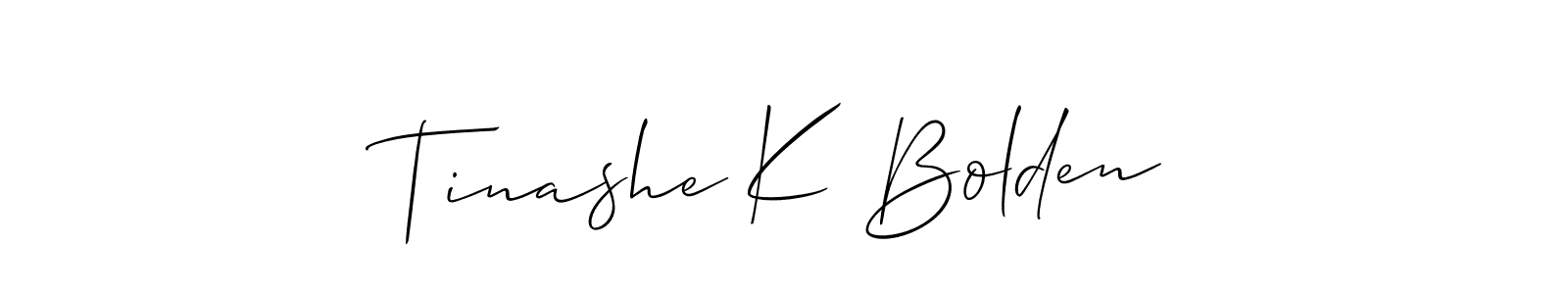 How to Draw Tinashe K Bolden signature style? Allison_Script is a latest design signature styles for name Tinashe K Bolden. Tinashe K Bolden signature style 2 images and pictures png