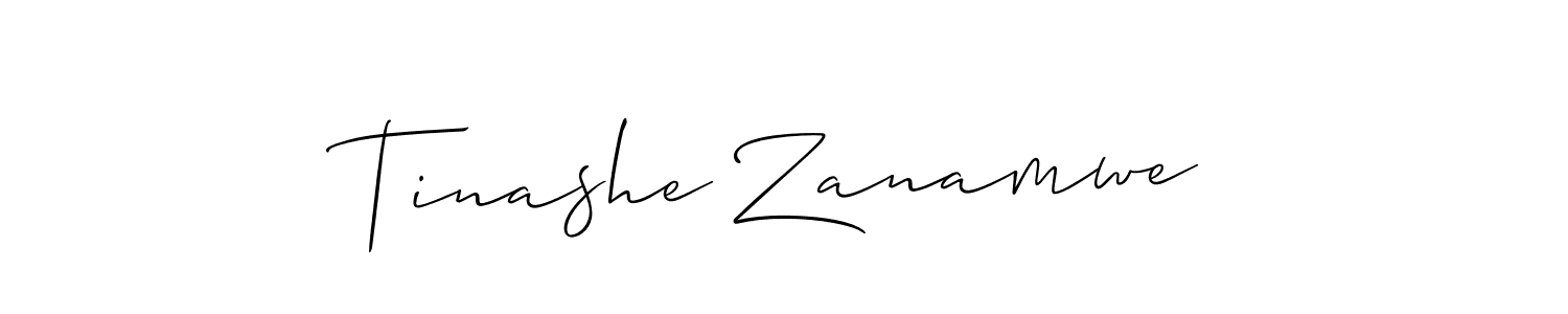 Tinashe Zanamwe stylish signature style. Best Handwritten Sign (Allison_Script) for my name. Handwritten Signature Collection Ideas for my name Tinashe Zanamwe. Tinashe Zanamwe signature style 2 images and pictures png