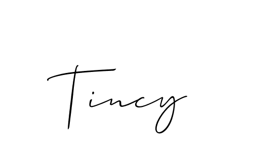 Also we have Tincy name is the best signature style. Create professional handwritten signature collection using Allison_Script autograph style. Tincy signature style 2 images and pictures png