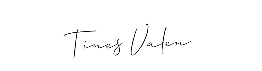 Similarly Allison_Script is the best handwritten signature design. Signature creator online .You can use it as an online autograph creator for name Tines Valen. Tines Valen signature style 2 images and pictures png