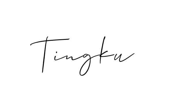 Once you've used our free online signature maker to create your best signature Allison_Script style, it's time to enjoy all of the benefits that Tingku name signing documents. Tingku signature style 2 images and pictures png