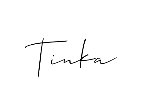 Also You can easily find your signature by using the search form. We will create Tinka name handwritten signature images for you free of cost using Allison_Script sign style. Tinka signature style 2 images and pictures png