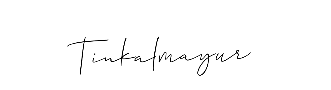 How to make Tinkalmayur name signature. Use Allison_Script style for creating short signs online. This is the latest handwritten sign. Tinkalmayur signature style 2 images and pictures png