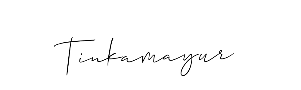 if you are searching for the best signature style for your name Tinkamayur. so please give up your signature search. here we have designed multiple signature styles  using Allison_Script. Tinkamayur signature style 2 images and pictures png