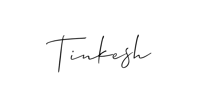 if you are searching for the best signature style for your name Tinkesh. so please give up your signature search. here we have designed multiple signature styles  using Allison_Script. Tinkesh signature style 2 images and pictures png