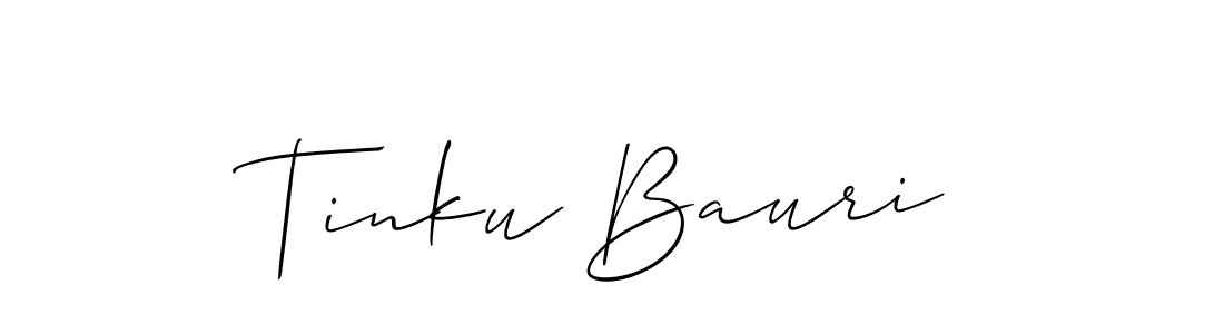 Also You can easily find your signature by using the search form. We will create Tinku Bauri name handwritten signature images for you free of cost using Allison_Script sign style. Tinku Bauri signature style 2 images and pictures png