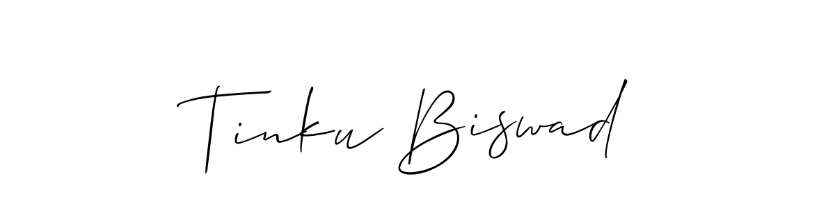 if you are searching for the best signature style for your name Tinku Biswad. so please give up your signature search. here we have designed multiple signature styles  using Allison_Script. Tinku Biswad signature style 2 images and pictures png