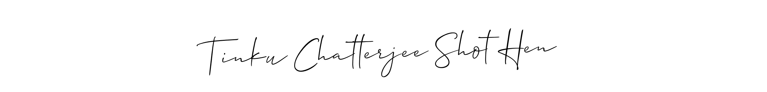 You can use this online signature creator to create a handwritten signature for the name Tinku Chatterjee Shot Hen. This is the best online autograph maker. Tinku Chatterjee Shot Hen signature style 2 images and pictures png