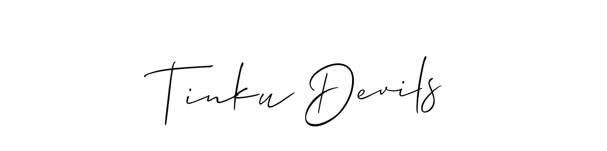 Make a short Tinku Devils signature style. Manage your documents anywhere anytime using Allison_Script. Create and add eSignatures, submit forms, share and send files easily. Tinku Devils signature style 2 images and pictures png