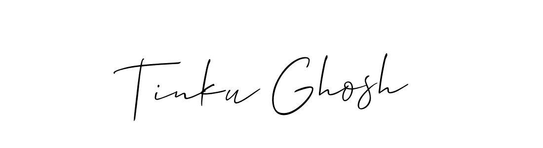 You should practise on your own different ways (Allison_Script) to write your name (Tinku Ghosh) in signature. don't let someone else do it for you. Tinku Ghosh signature style 2 images and pictures png