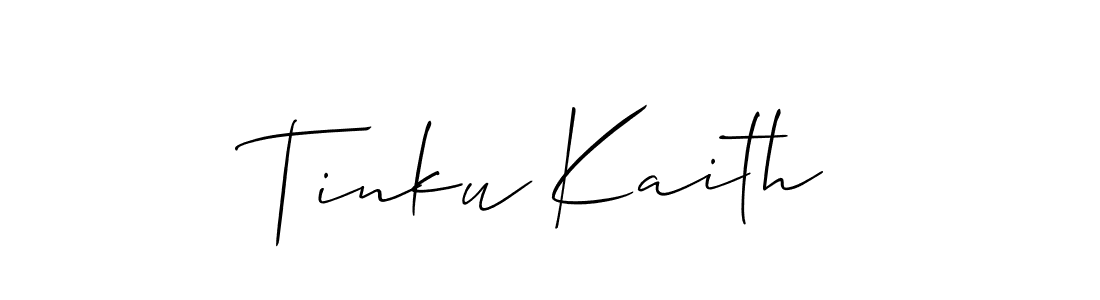 Similarly Allison_Script is the best handwritten signature design. Signature creator online .You can use it as an online autograph creator for name Tinku Kaith. Tinku Kaith signature style 2 images and pictures png