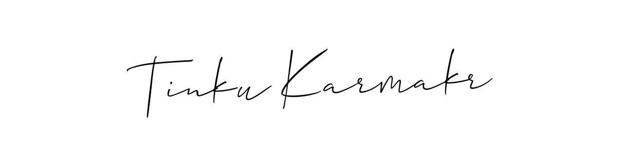 You can use this online signature creator to create a handwritten signature for the name Tinku Karmakr. This is the best online autograph maker. Tinku Karmakr signature style 2 images and pictures png