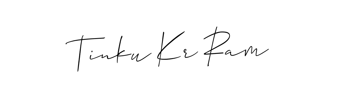 Also we have Tinku Kr Ram name is the best signature style. Create professional handwritten signature collection using Allison_Script autograph style. Tinku Kr Ram signature style 2 images and pictures png