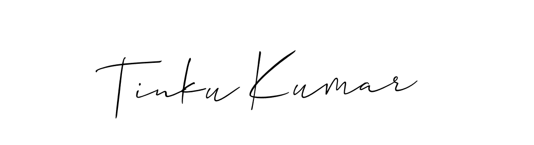 You should practise on your own different ways (Allison_Script) to write your name (Tinku Kumar) in signature. don't let someone else do it for you. Tinku Kumar signature style 2 images and pictures png