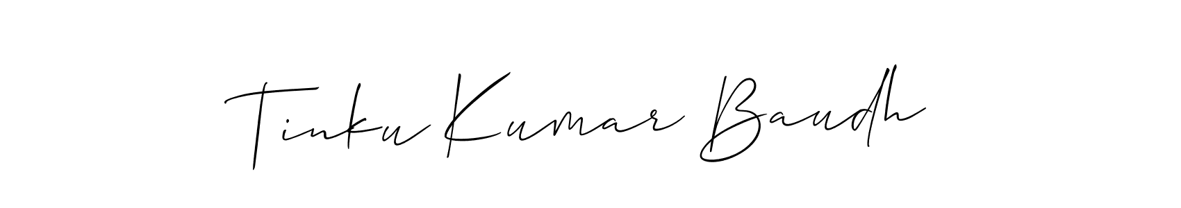 Make a beautiful signature design for name Tinku Kumar Baudh. Use this online signature maker to create a handwritten signature for free. Tinku Kumar Baudh signature style 2 images and pictures png