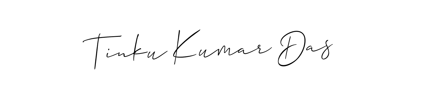 Also we have Tinku Kumar Das name is the best signature style. Create professional handwritten signature collection using Allison_Script autograph style. Tinku Kumar Das signature style 2 images and pictures png