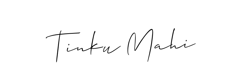 Similarly Allison_Script is the best handwritten signature design. Signature creator online .You can use it as an online autograph creator for name Tinku Mahi. Tinku Mahi signature style 2 images and pictures png