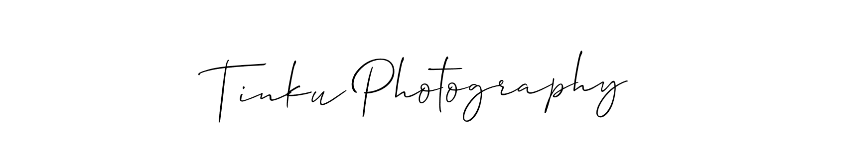 The best way (Allison_Script) to make a short signature is to pick only two or three words in your name. The name Tinku Photography include a total of six letters. For converting this name. Tinku Photography signature style 2 images and pictures png