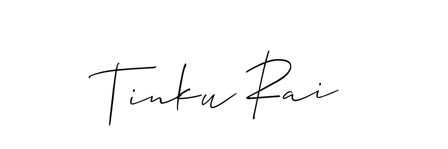 Create a beautiful signature design for name Tinku Rai. With this signature (Allison_Script) fonts, you can make a handwritten signature for free. Tinku Rai signature style 2 images and pictures png