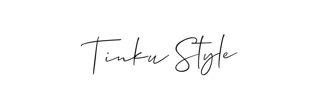 if you are searching for the best signature style for your name Tinku Style. so please give up your signature search. here we have designed multiple signature styles  using Allison_Script. Tinku Style signature style 2 images and pictures png