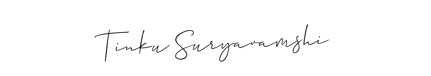 See photos of Tinku Suryavamshi official signature by Spectra . Check more albums & portfolios. Read reviews & check more about Allison_Script font. Tinku Suryavamshi signature style 2 images and pictures png