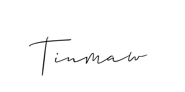 It looks lik you need a new signature style for name Tinmaw. Design unique handwritten (Allison_Script) signature with our free signature maker in just a few clicks. Tinmaw signature style 2 images and pictures png