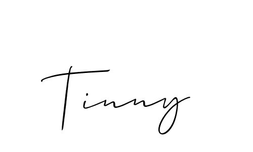 How to make Tinny signature? Allison_Script is a professional autograph style. Create handwritten signature for Tinny name. Tinny signature style 2 images and pictures png