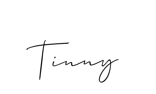 How to make Tinny signature? Allison_Script is a professional autograph style. Create handwritten signature for Tinny name. Tinny signature style 2 images and pictures png