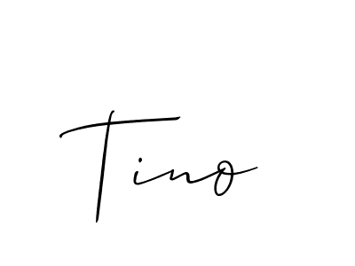 You should practise on your own different ways (Allison_Script) to write your name (Tino) in signature. don't let someone else do it for you. Tino signature style 2 images and pictures png