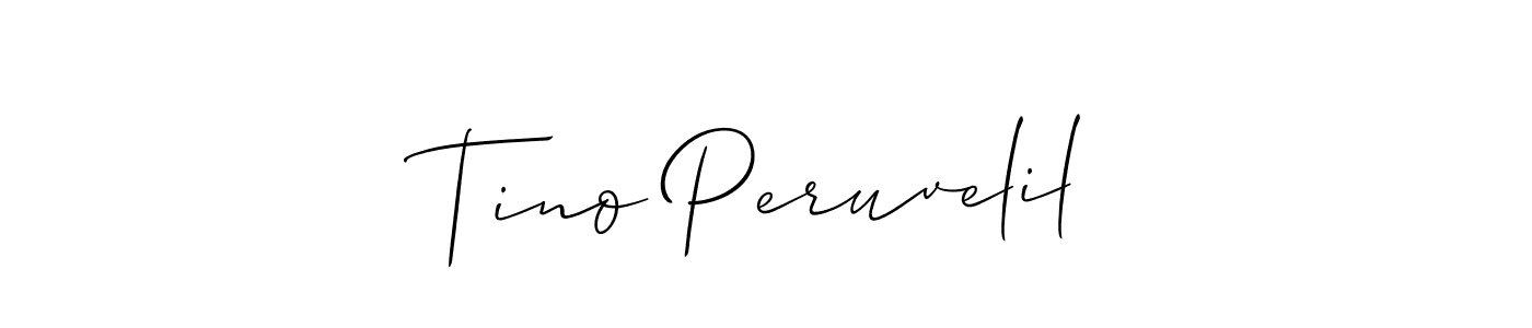 Similarly Allison_Script is the best handwritten signature design. Signature creator online .You can use it as an online autograph creator for name Tino Peruvelil. Tino Peruvelil signature style 2 images and pictures png