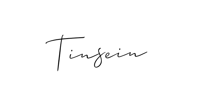 It looks lik you need a new signature style for name Tinsein. Design unique handwritten (Allison_Script) signature with our free signature maker in just a few clicks. Tinsein signature style 2 images and pictures png