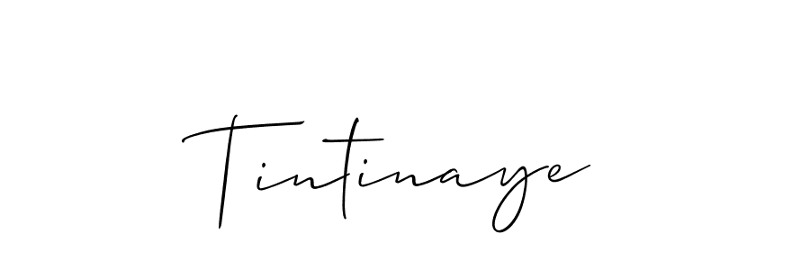 Make a beautiful signature design for name Tintinaye. With this signature (Allison_Script) style, you can create a handwritten signature for free. Tintinaye signature style 2 images and pictures png