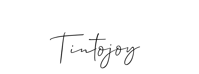 Use a signature maker to create a handwritten signature online. With this signature software, you can design (Allison_Script) your own signature for name Tintojoy. Tintojoy signature style 2 images and pictures png