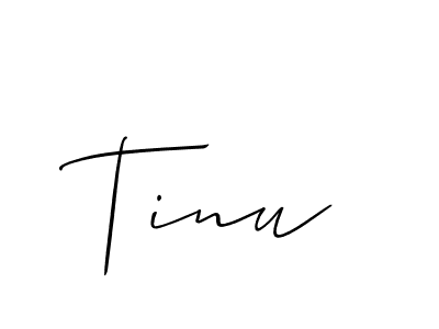 Also we have Tinu name is the best signature style. Create professional handwritten signature collection using Allison_Script autograph style. Tinu signature style 2 images and pictures png