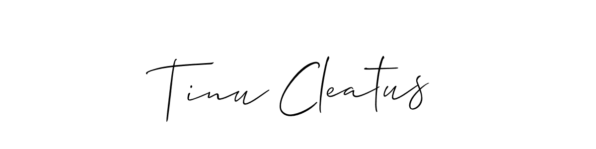 Make a beautiful signature design for name Tinu Cleatus. Use this online signature maker to create a handwritten signature for free. Tinu Cleatus signature style 2 images and pictures png