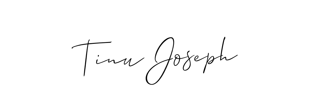 Best and Professional Signature Style for Tinu Joseph. Allison_Script Best Signature Style Collection. Tinu Joseph signature style 2 images and pictures png